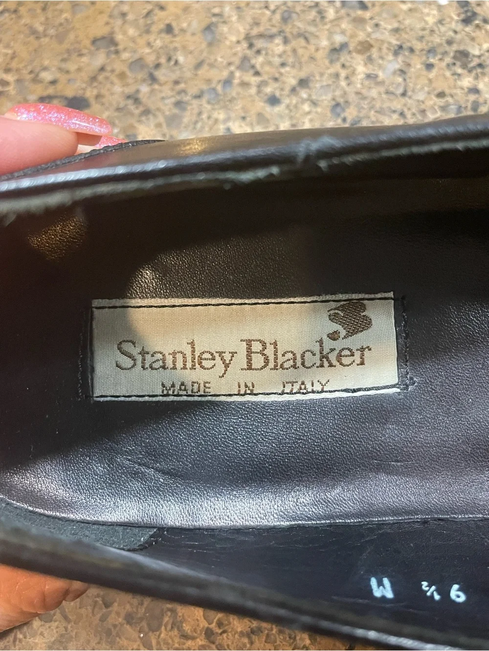 Stanley Blacker Smart Casual Italian Black Leather Kiltie Tassel Loafers Sz 9.5